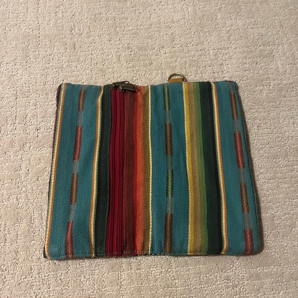 atenti Geometric Black and White Clutch, multicolored interior - Picture 2 of 3